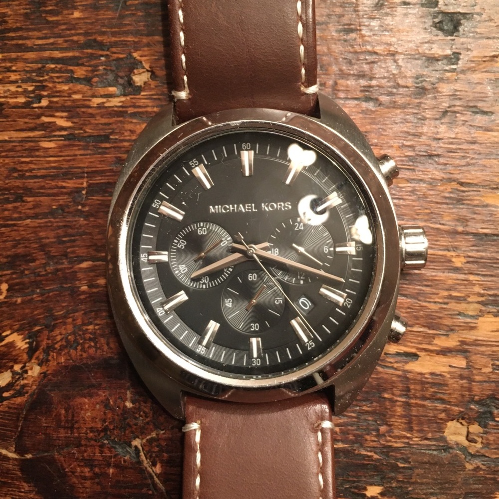 Michael Kors Men’s ‘Dean’ Silver chronograph Watch